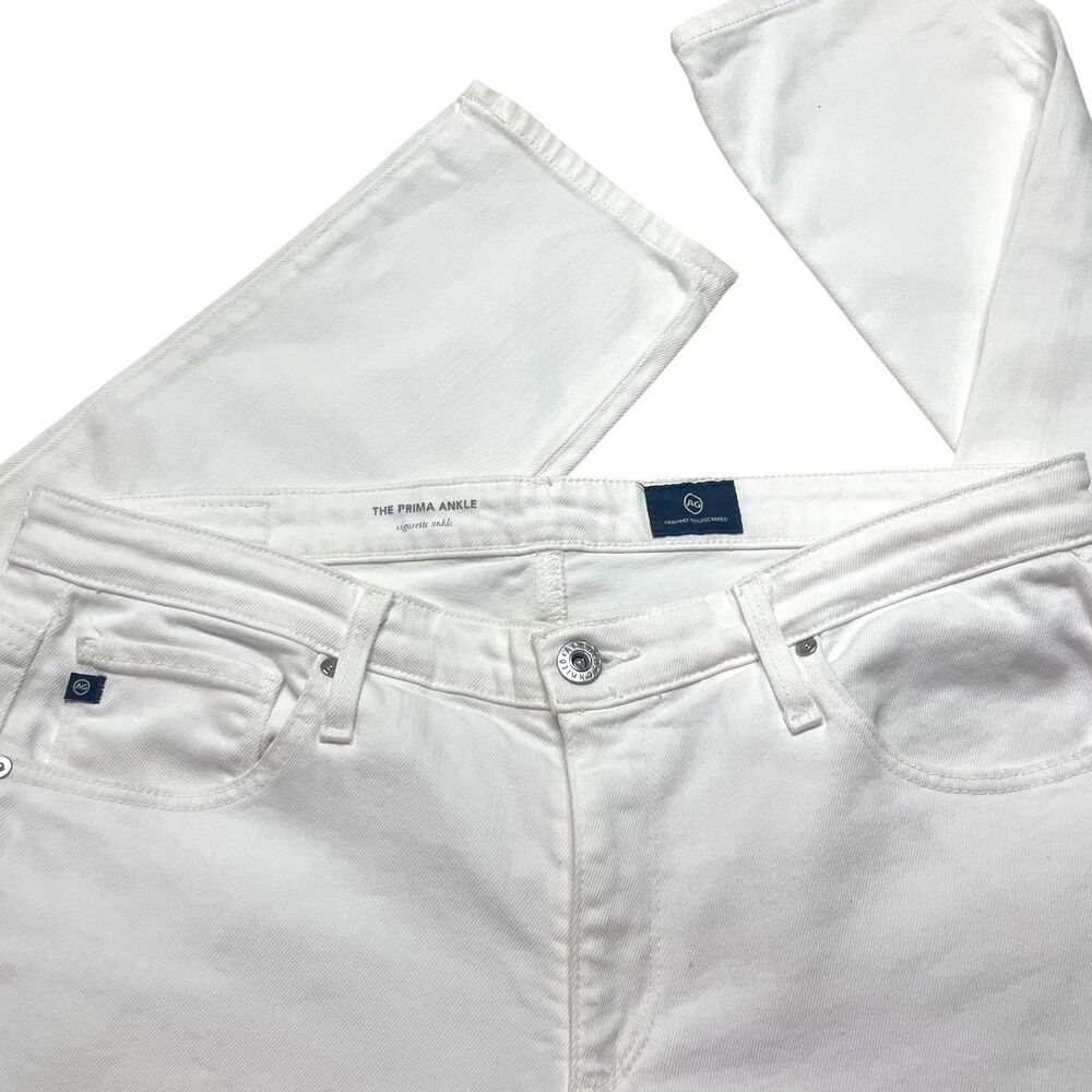 Adriano Goldschmied AG White The Prima Ankle Cigarette Ankle Jean Women's 30R